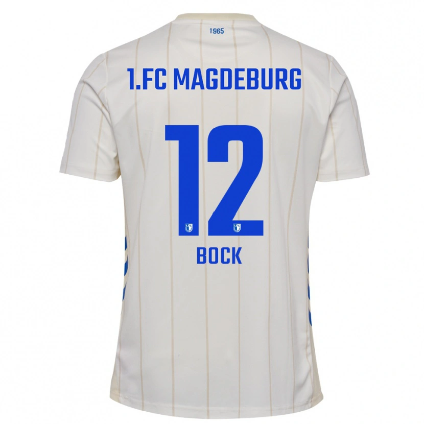 Danxen Criança Camisola Armin Bock #12 Branco Azul Alternativa 2025/26 Camisa Brasil