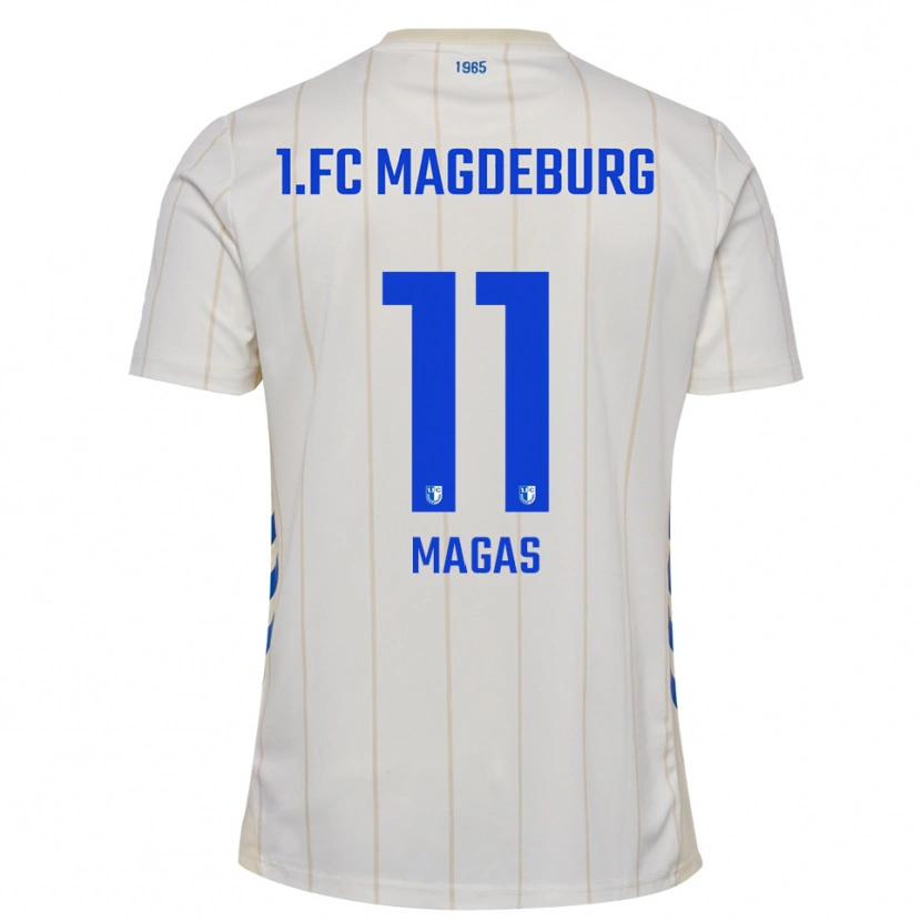 Danxen Criança Camisola Lena Magas #11 Branco Azul Alternativa 2025/26 Camisa Brasil
