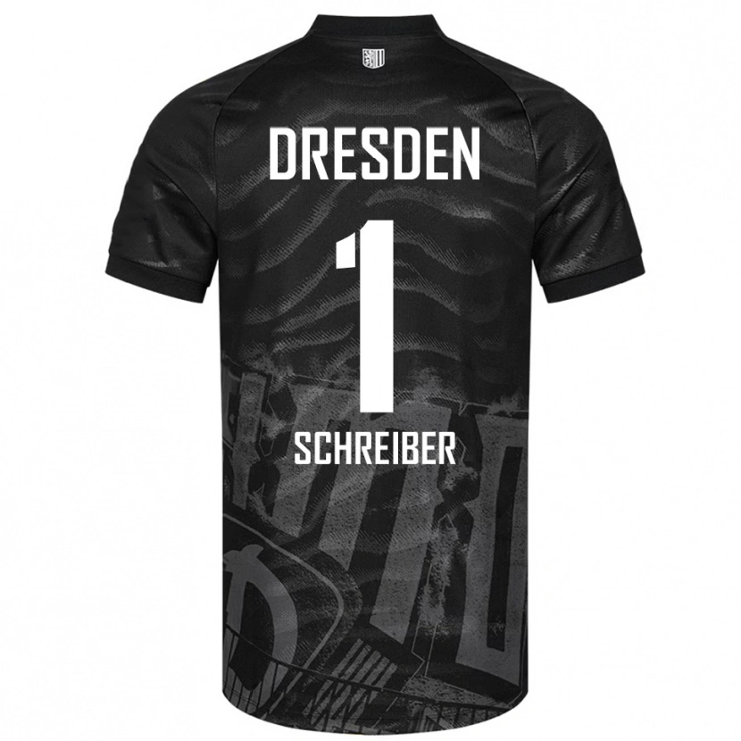 Danxen Criança Camisola Tim Schreiber #1 Preto Cinzento Alternativa 2025/26 Camisa Brasil