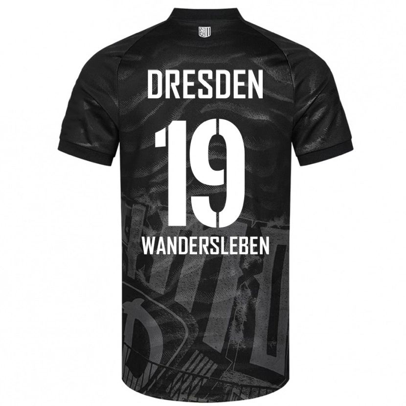 Danxen Criança Camisola Arian-Rayan Wandersleben #19 Preto Cinzento Alternativa 2025/26 Camisa Brasil