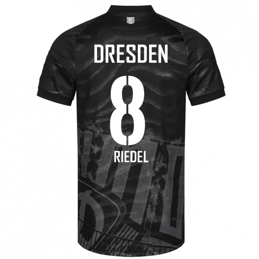 Danxen Criança Camisola Aaron Riedel #8 Preto Cinzento Alternativa 2025/26 Camisa Brasil
