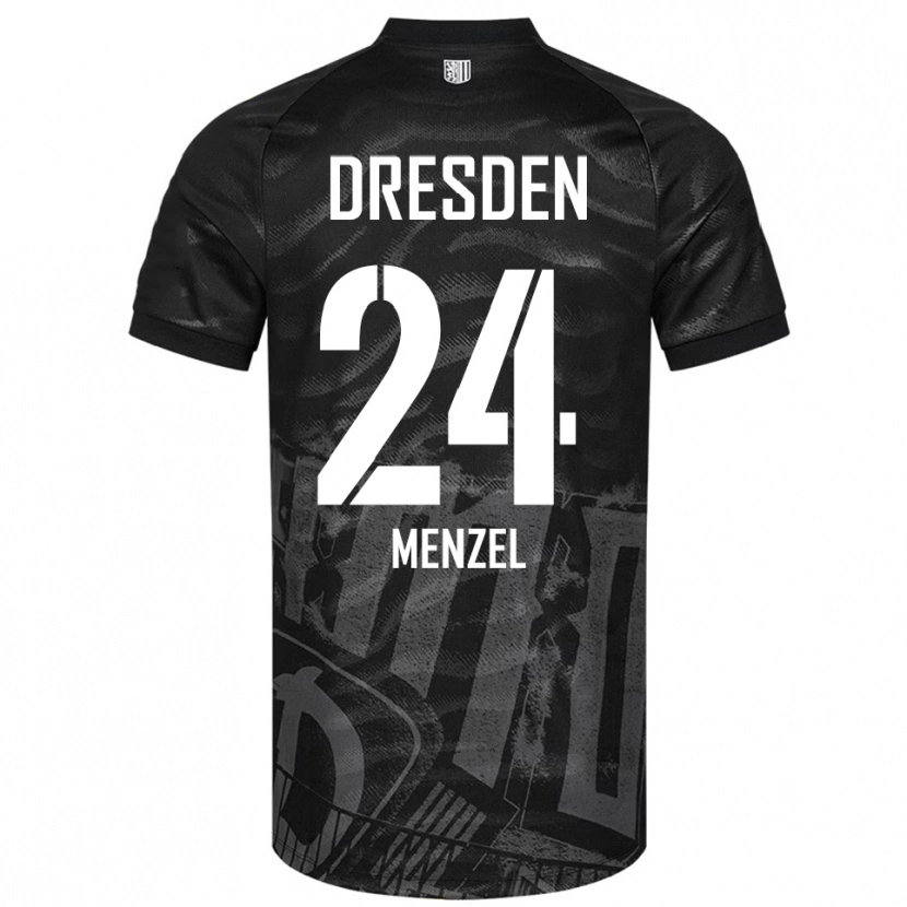 Danxen Criança Camisola Tony Menzel #24 Preto Cinzento Alternativa 2025/26 Camisa Brasil