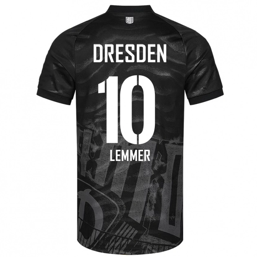 Danxen Criança Camisola Jakob Lemmer #10 Preto Cinzento Alternativa 2025/26 Camisa Brasil