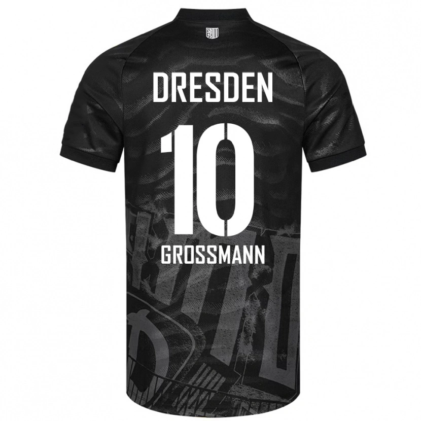 Danxen Criança Camisola Tim Großmann #10 Preto Cinzento Alternativa 2025/26 Camisa Brasil