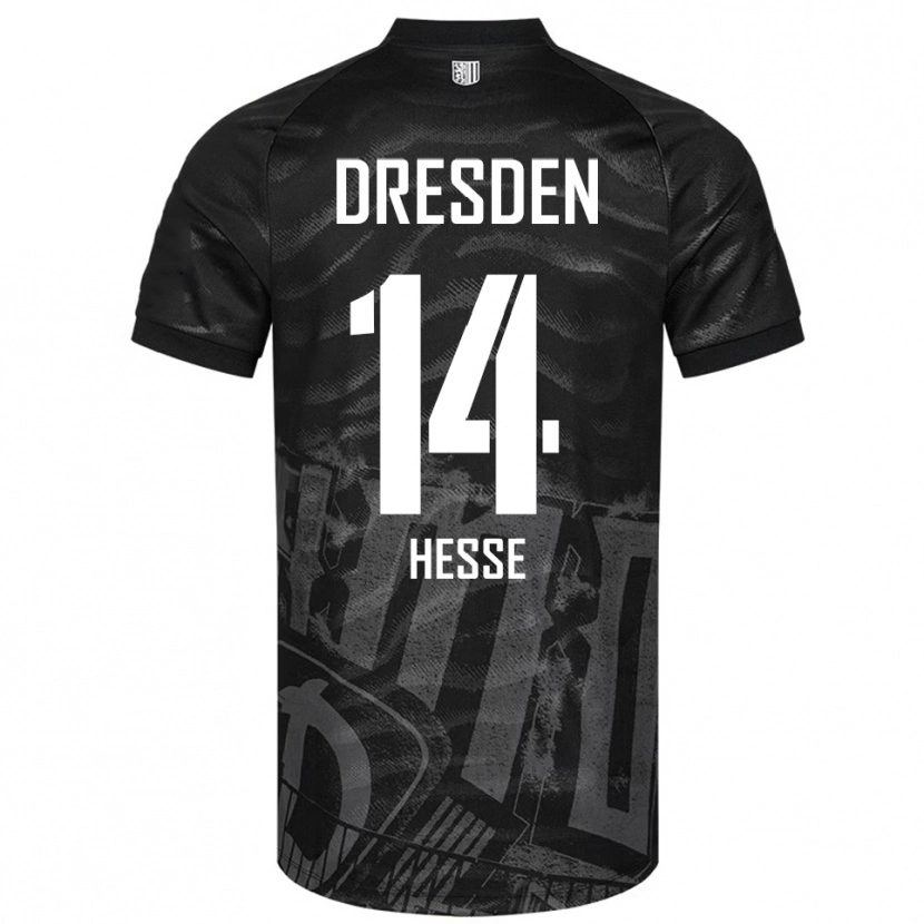 Danxen Criança Camisola Henrik Heße #14 Preto Cinzento Alternativa 2025/26 Camisa Brasil
