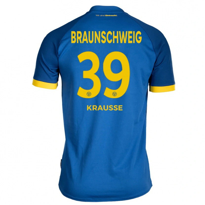 Danxen Criança Camisola Robin Krauße #39 Azul Royal Amarelo Alternativa 2025/26 Camisa Brasil
