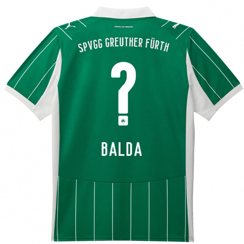 Danxen Criança Camisola Daniela Balda #0 Verde Branco Alternativa 2025/26 Camisa Brasil