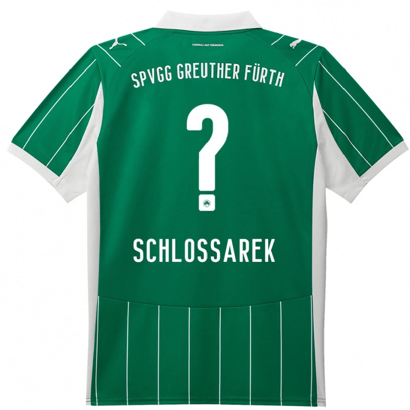 Danxen Criança Camisola Nadja Schlossarek #0 Verde Branco Alternativa 2025/26 Camisa Brasil