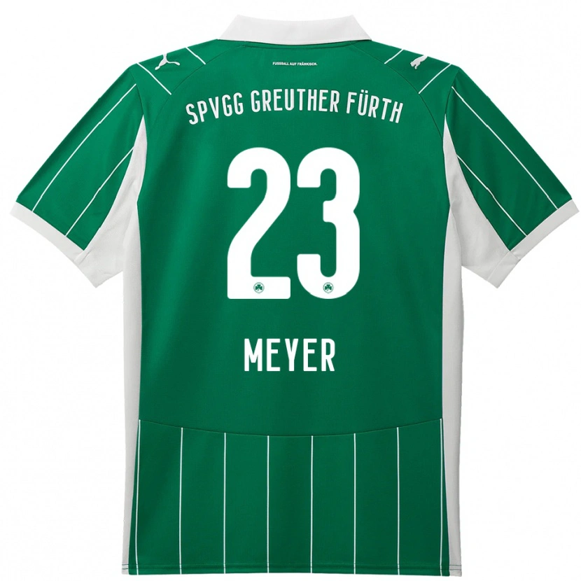 Danxen Criança Camisola Max Meyer #23 Verde Branco Alternativa 2025/26 Camisa Brasil