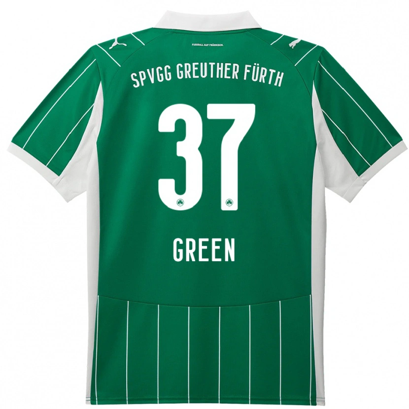 Danxen Criança Camisola Julian Green #37 Verde Branco Alternativa 2025/26 Camisa Brasil