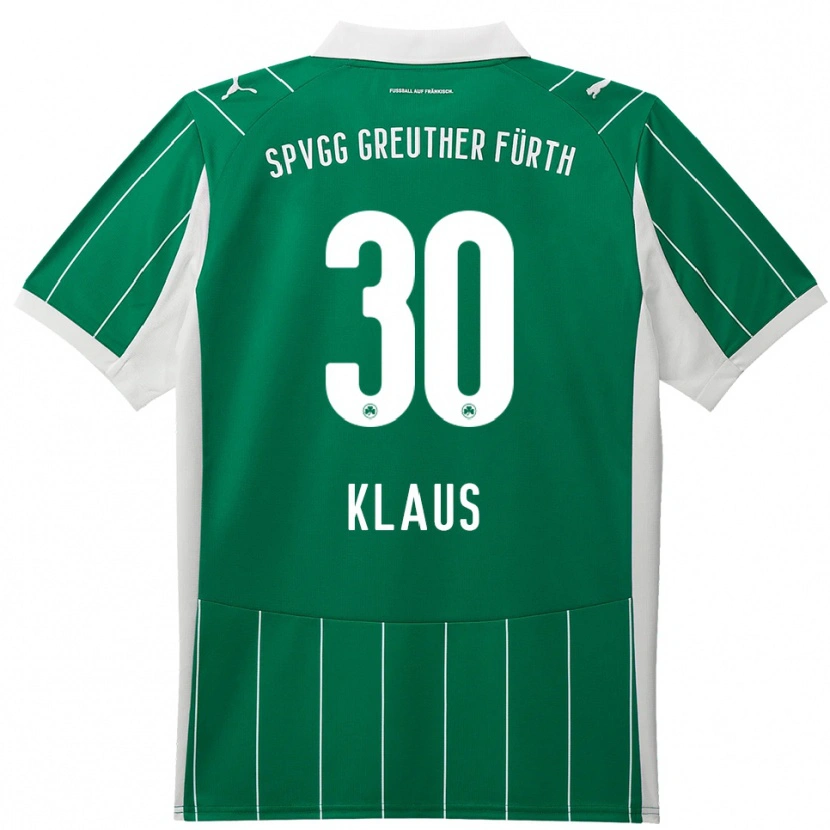 Danxen Criança Camisola Felix Klaus #30 Verde Branco Alternativa 2025/26 Camisa Brasil