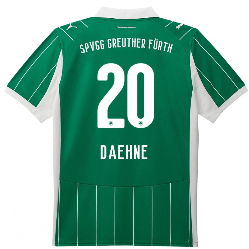 Danxen Criança Camisola Luis Daehne #20 Verde Branco Alternativa 2025/26 Camisa Brasil