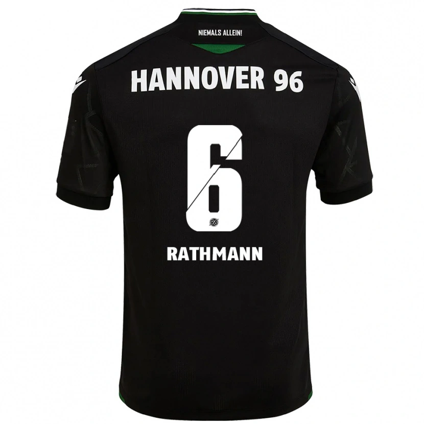 Danxen Criança Camisola Lena Rathmann #6 Preto Verde Alternativa 2025/26 Camisa Brasil