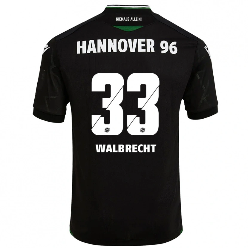 Danxen Criança Camisola Tim Walbrecht #33 Preto Verde Alternativa 2025/26 Camisa Brasil