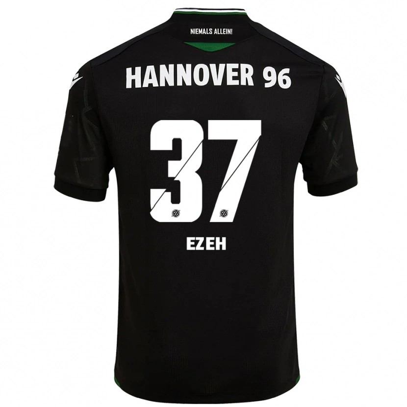 Danxen Criança Camisola Brooklyn Ezeh #37 Preto Verde Alternativa 2025/26 Camisa Brasil