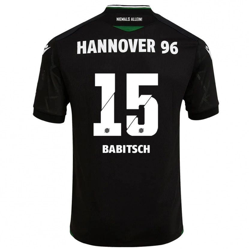 Danxen Criança Camisola Alexander Babitsch #15 Preto Verde Alternativa 2025/26 Camisa Brasil