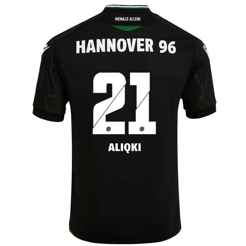 Danxen Criança Camisola Florent Aliqki #21 Preto Verde Alternativa 2025/26 Camisa Brasil