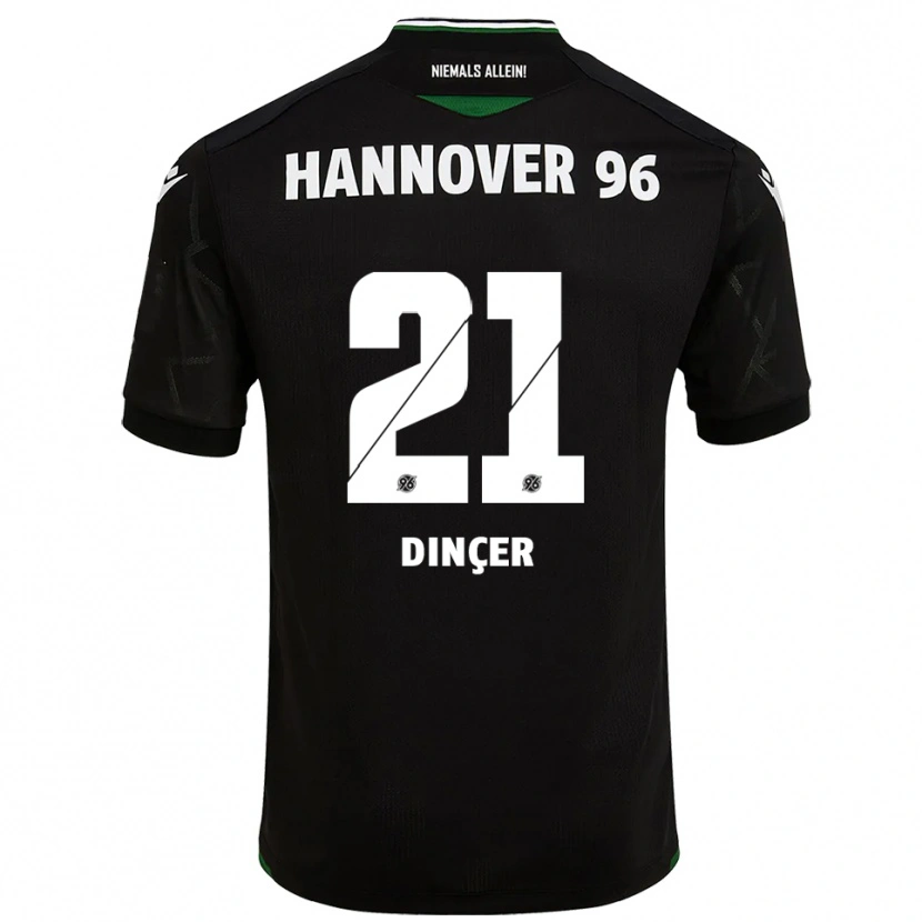 Danxen Criança Camisola Yasin Dinçer #21 Preto Verde Alternativa 2025/26 Camisa Brasil
