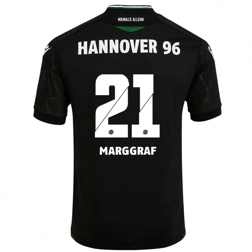 Danxen Criança Camisola Luis Marggraf #21 Preto Verde Alternativa 2025/26 Camisa Brasil