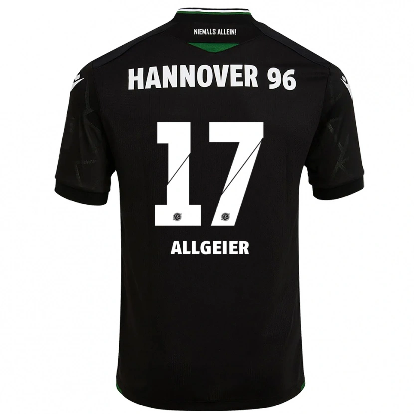 Danxen Criança Camisola Bastian Allgeier #17 Preto Verde Alternativa 2025/26 Camisa Brasil