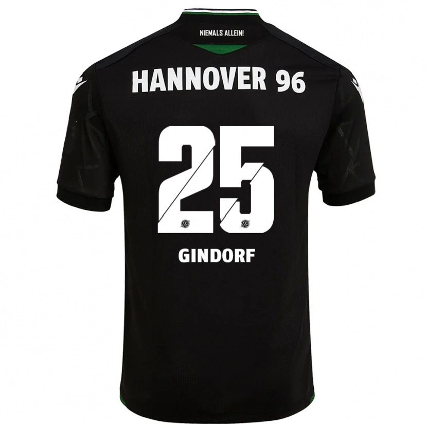 Danxen Criança Camisola Lars Gindorf #25 Preto Verde Alternativa 2025/26 Camisa Brasil