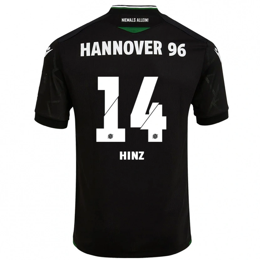 Danxen Criança Camisola Pia Hinz #14 Preto Verde Alternativa 2025/26 Camisa Brasil