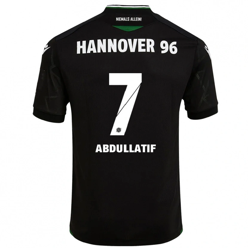 Danxen Criança Camisola Mustafa Abdullatif #7 Preto Verde Alternativa 2025/26 Camisa Brasil