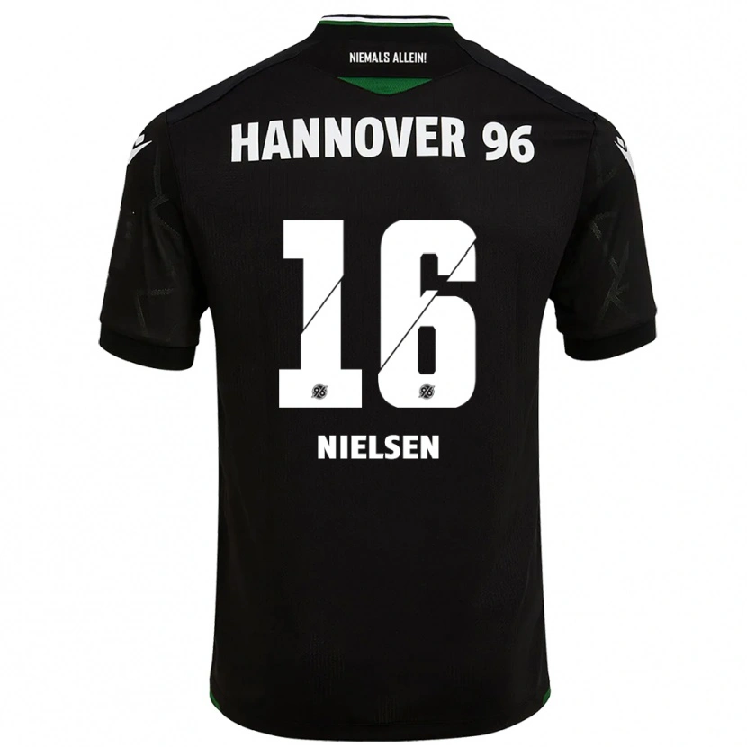 Danxen Criança Camisola Havard Nielsen #16 Preto Verde Alternativa 2025/26 Camisa Brasil