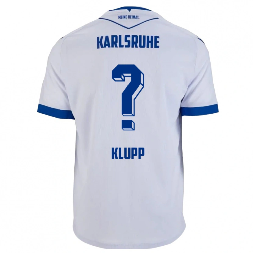 Danxen Criança Camisola Natalie Klupp #0 Branco Azul Alternativa 2025/26 Camisa Brasil