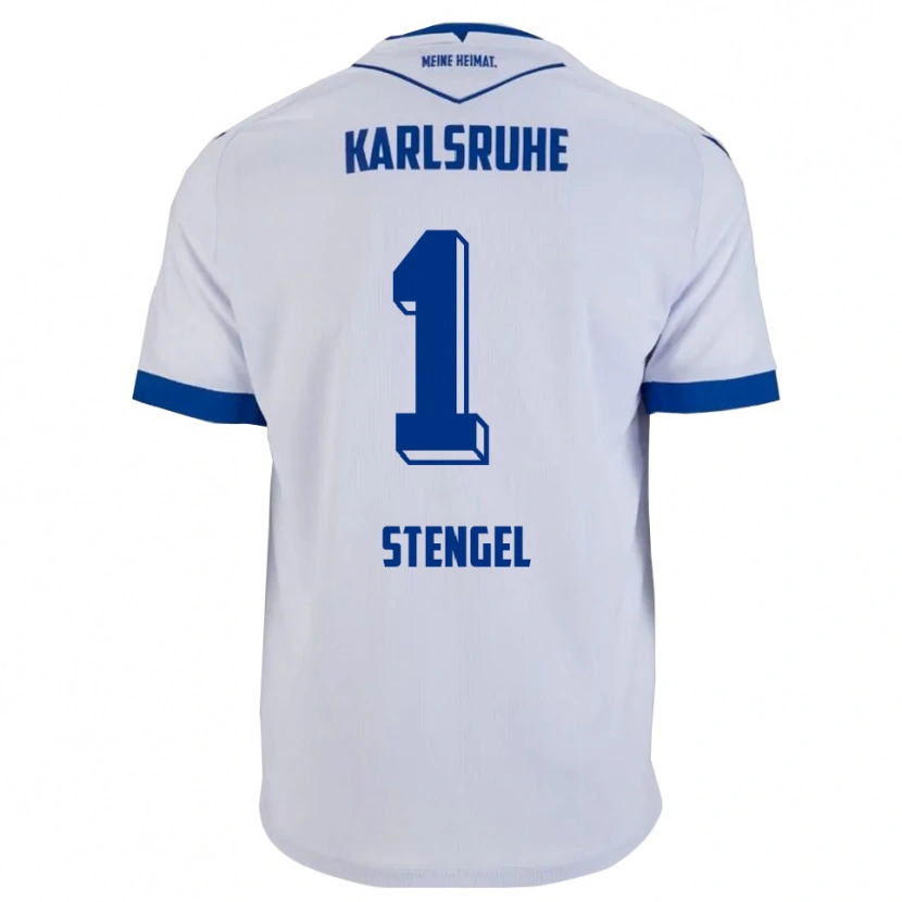 Danxen Criança Camisola Konstantin Stengel #1 Branco Azul Alternativa 2025/26 Camisa Brasil
