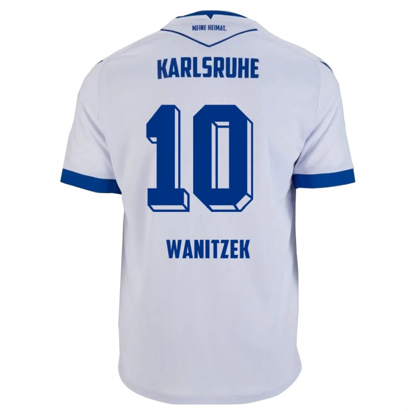 Danxen Criança Camisola Marvin Wanitzek #10 Branco Azul Alternativa 2025/26 Camisa Brasil