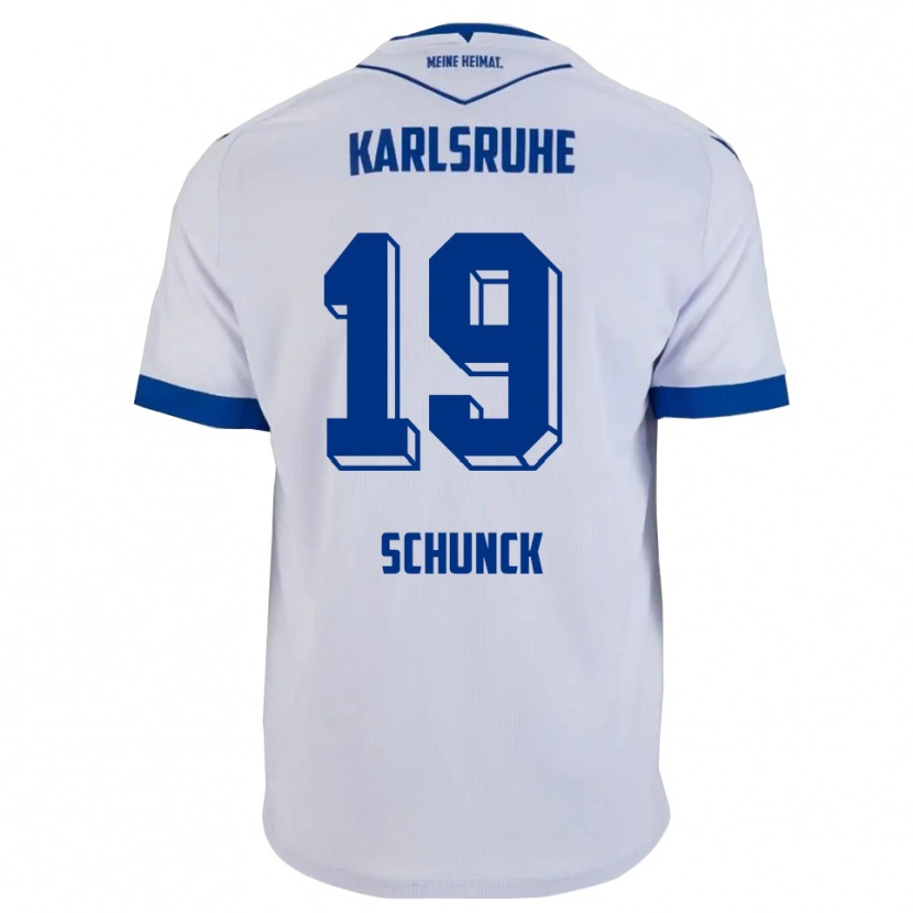 Danxen Criança Camisola Tim Schunck #19 Branco Azul Alternativa 2025/26 Camisa Brasil