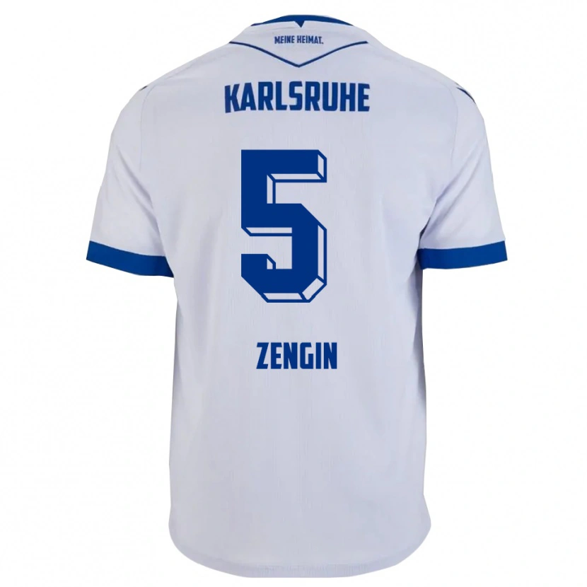 Danxen Criança Camisola Enes Zengin #5 Branco Azul Alternativa 2025/26 Camisa Brasil