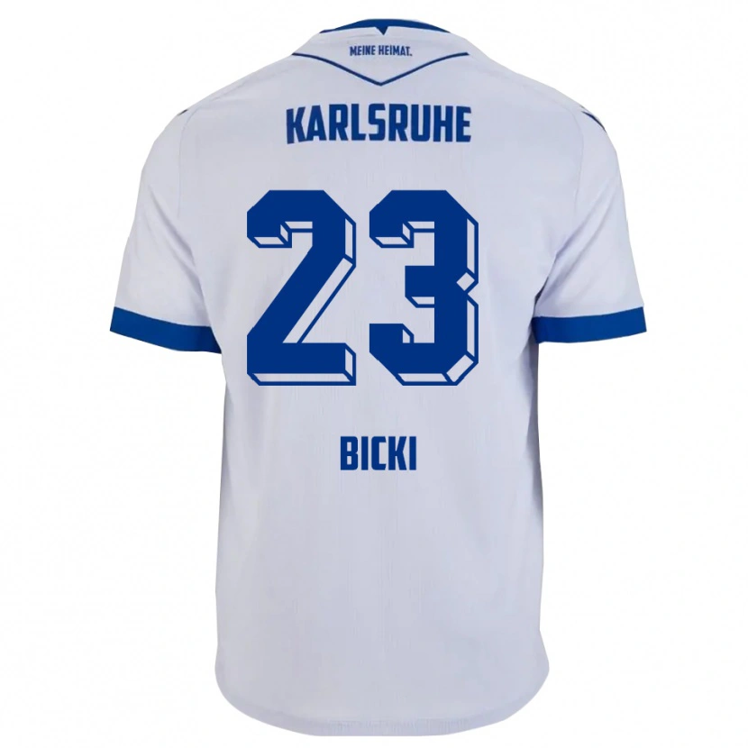 Danxen Criança Camisola Bekem Bicki #23 Branco Azul Alternativa 2025/26 Camisa Brasil