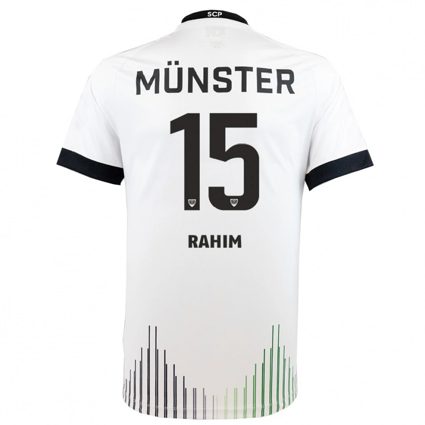 Danxen Criança Camisola David Rahim #15 Branco Preto Alternativa 2025/26 Camisa Brasil