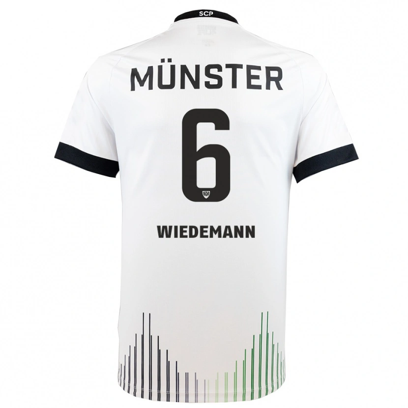 Danxen Criança Camisola Lino Wiedemann #6 Branco Preto Alternativa 2025/26 Camisa Brasil