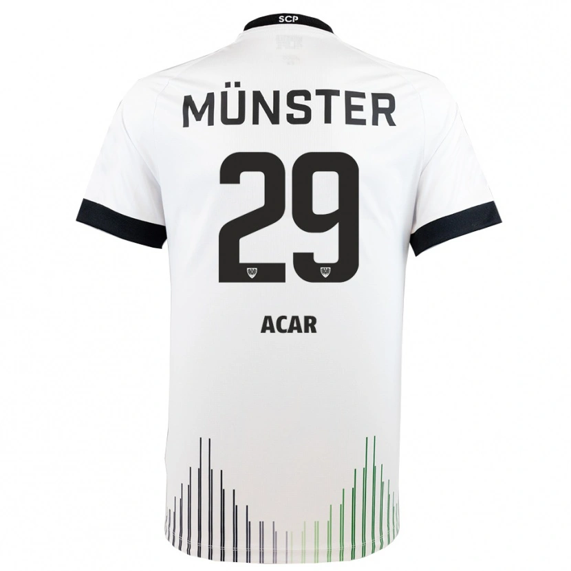 Danxen Criança Camisola Ryan Acar #29 Branco Preto Alternativa 2025/26 Camisa Brasil