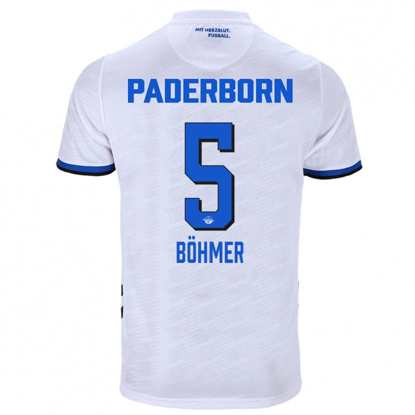 Danxen Criança Camisola Tim Böhmer #5 Branco Azul Alternativa 2025/26 Camisa Brasil