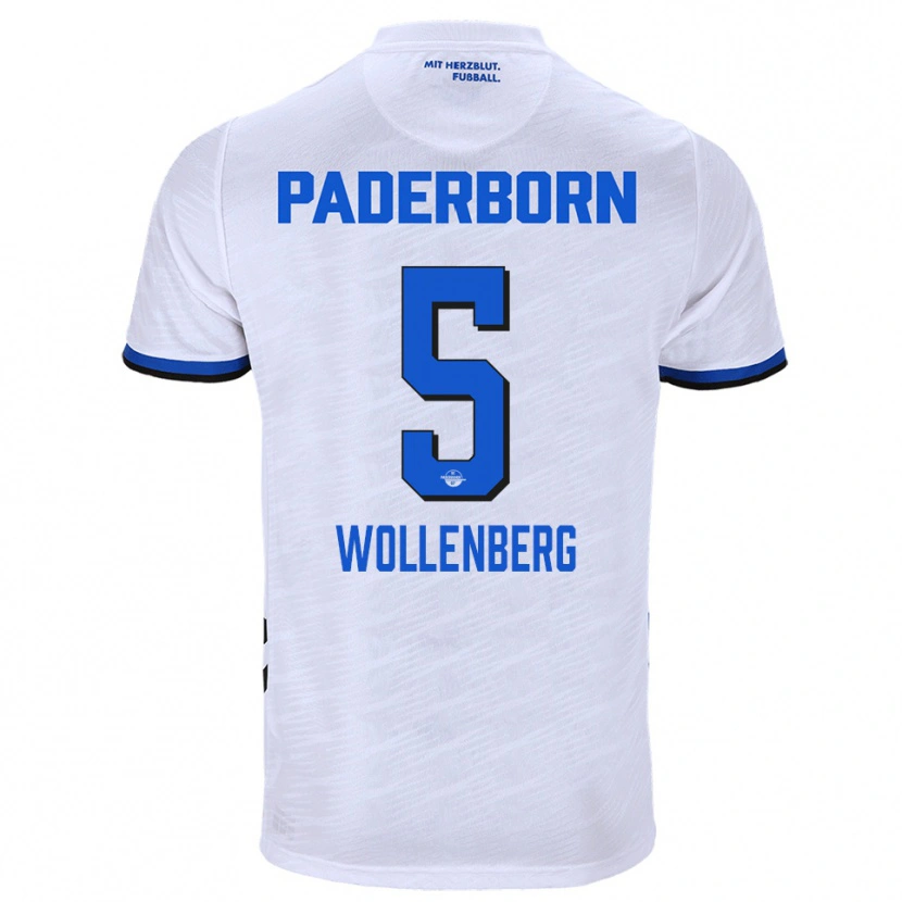 Danxen Criança Camisola Paul Wollenberg #5 Branco Azul Alternativa 2025/26 Camisa Brasil