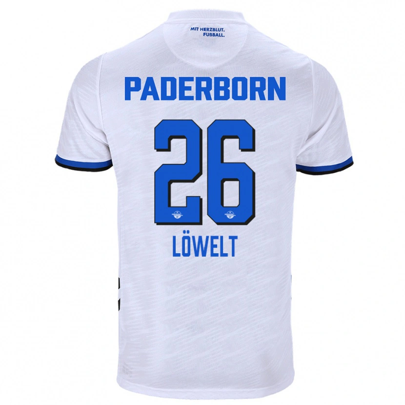 Danxen Criança Camisola Luca Löwelt #26 Branco Azul Alternativa 2025/26 Camisa Brasil