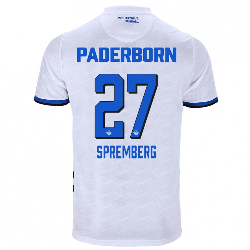 Danxen Criança Camisola Lenn Spremberg #27 Branco Azul Alternativa 2025/26 Camisa Brasil