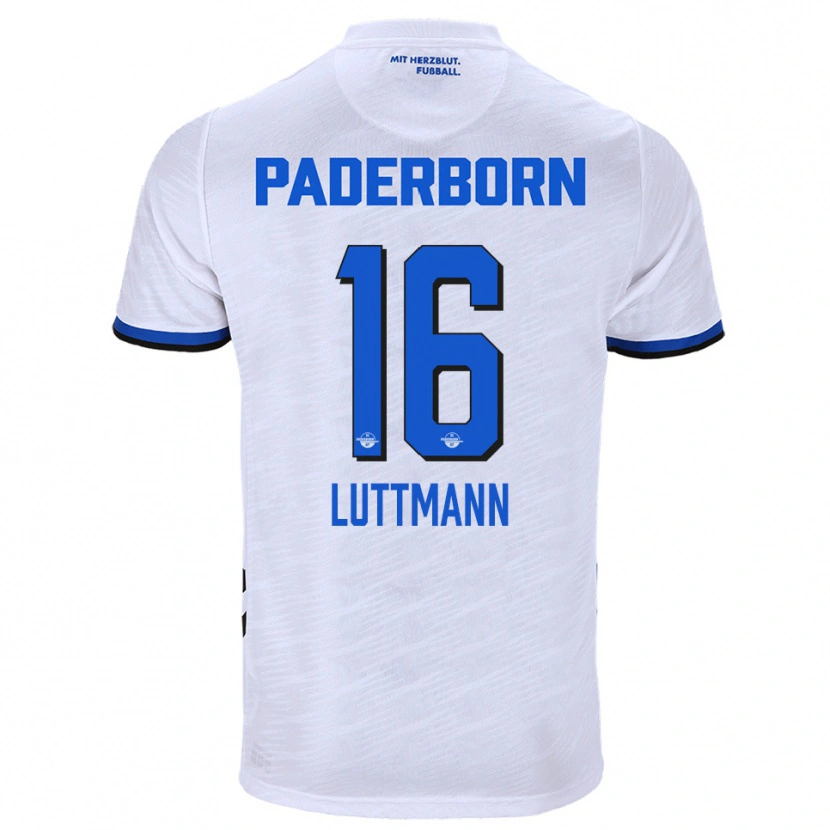 Danxen Criança Camisola Magnus Luttmann #16 Branco Azul Alternativa 2025/26 Camisa Brasil