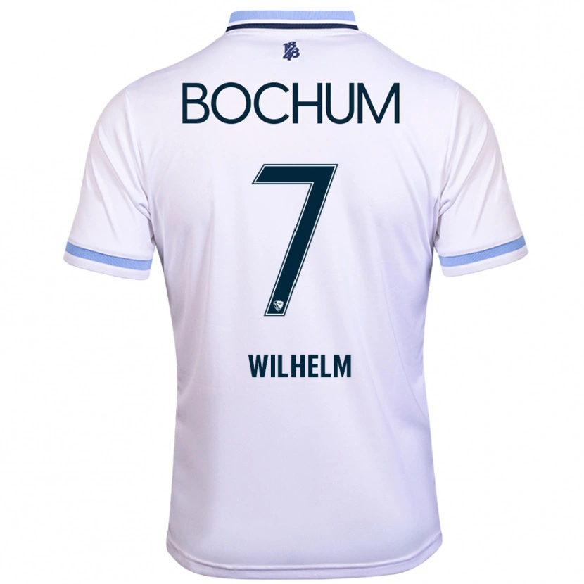 Danxen Criança Camisola Mara Wilhelm #7 Branco Azul Celeste Alternativa 2025/26 Camisa Brasil