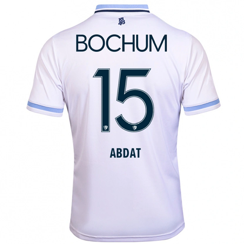 Danxen Criança Camisola Nicolas Abdat #15 Branco Azul Celeste Alternativa 2025/26 Camisa Brasil