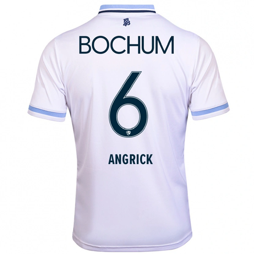 Danxen Criança Camisola Janine Angrick #6 Branco Azul Celeste Alternativa 2025/26 Camisa Brasil