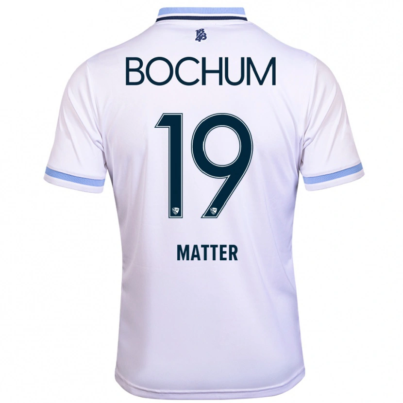 Danxen Criança Camisola Henri Matter #19 Branco Azul Celeste Alternativa 2025/26 Camisa Brasil