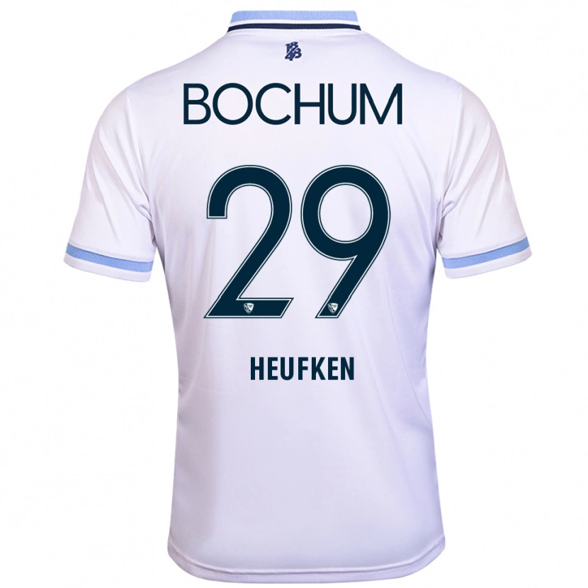 Danxen Criança Camisola Jeremias Heufken #29 Branco Azul Celeste Alternativa 2025/26 Camisa Brasil