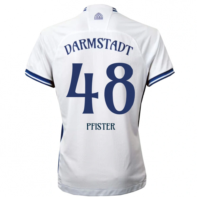 Danxen Criança Camisola Max Pfister #48 Branco Azul Alternativa 2025/26 Camisa Brasil