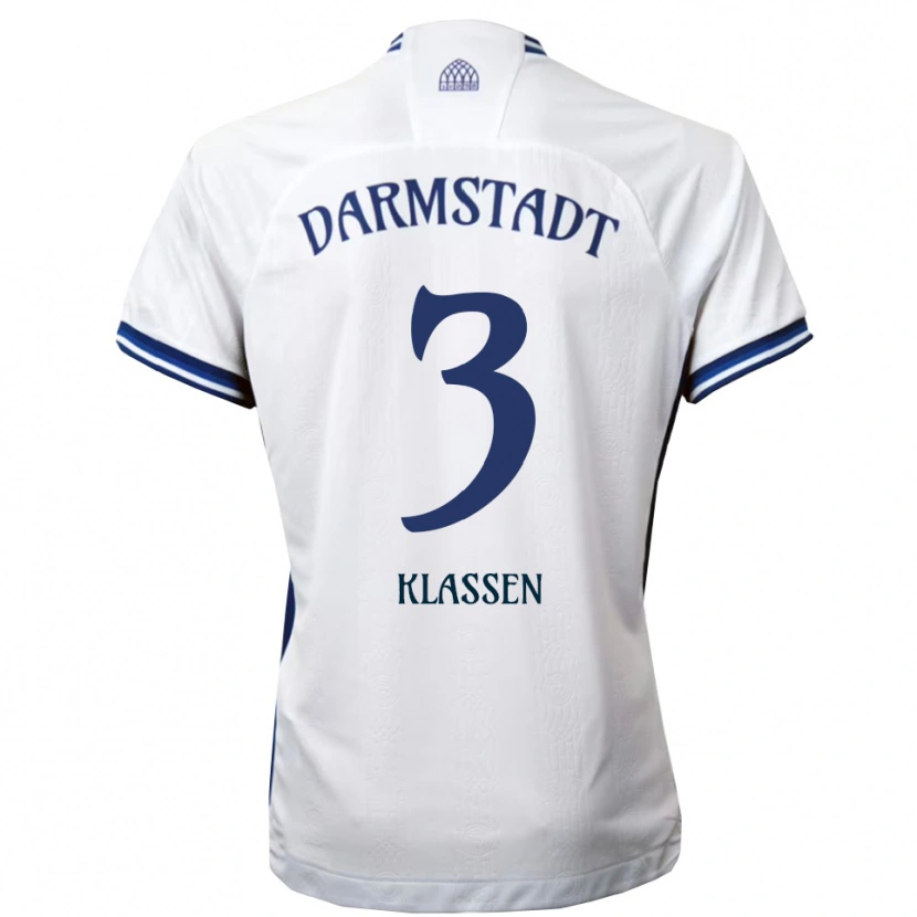 Danxen Criança Camisola Leon Klassen #3 Branco Azul Alternativa 2025/26 Camisa Brasil