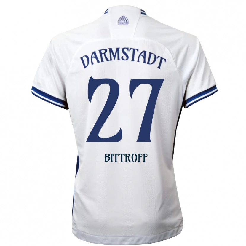 Danxen Criança Camisola Maurice Bittroff #27 Branco Azul Alternativa 2025/26 Camisa Brasil